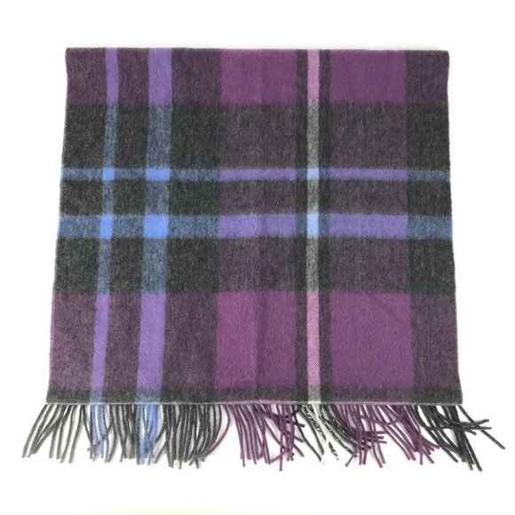 NOLLEY'S Check pattern Fringe Apparel Accessories Scarf Stole/Shawl Scarf wo... - Picture 2 of 11